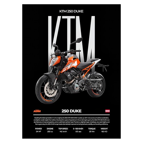 Ktm 250 duke motorradposter - duke, |