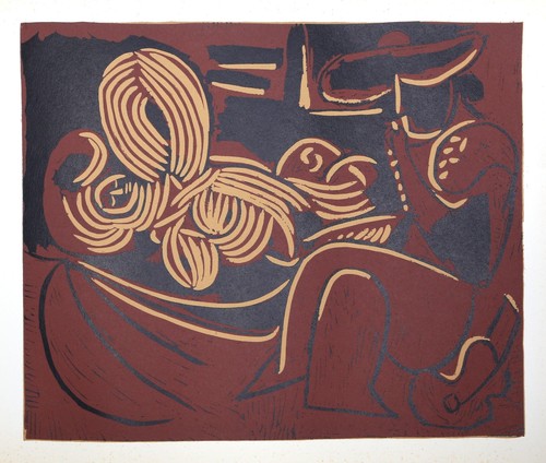 Pablo picasso femme - femme, couchée