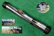 Zielfernrohr ZF Voigtländer Skopar 5  Stahltubus  vor 1945  vor WK1 + LS Leder