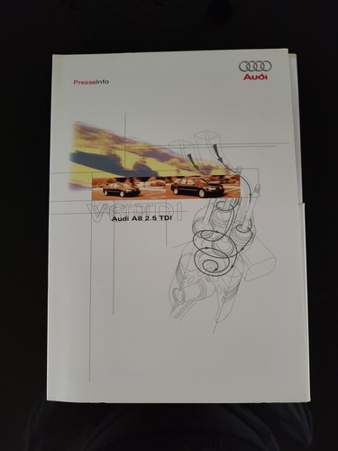 Pressemappe audi tdi d2 - a8,