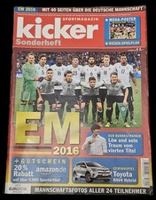 Magazin Sportmagazin KICKER SONDERHEFT EM 2016 ohne Poster und Spielplan DFB