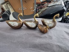 Messing Enten mit Perlmut