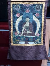 thangka alt Original tibetische Malerei auf Brokat