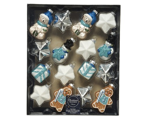 Christbaumschmuck glas winter - christbaumschmuck,