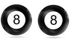 2x 3D Gel Aufkleber Billiard