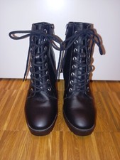 schwarze Damenstiefel, ungetragen, Größe 39, Primark