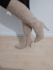 Beige High Heel Stiefel sehr