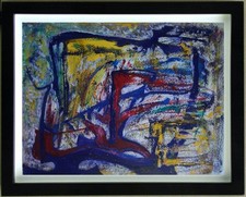 Gouache Komposition Abstrakt