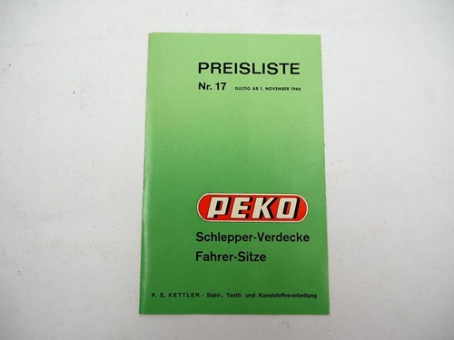 Original preisliste peko - preisliste,