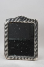 C26M71- Tischspiegel Silber gepunzt u Holz Nachlass Prinzessin Pilar von Bayern