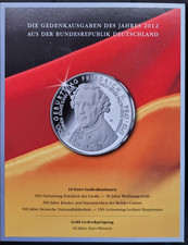 5 x 10 Euro Münzen 2012 im