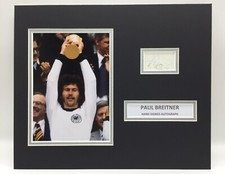 RAR Paul Breitner BRD WM 1974 signiert Foto Display + COA
