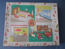 DDR Wichtelmarke Puppenstuben Möbel mit OVP aus den 50 / 60iger Jahren