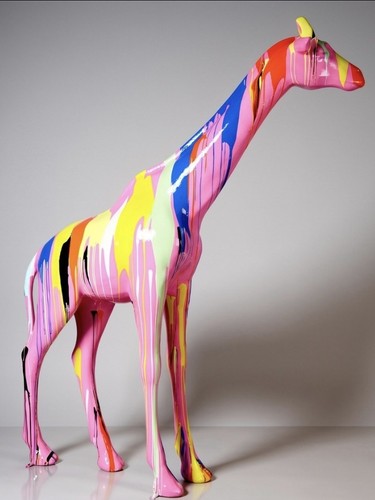 Pop art giraffe kunstbemalung - art,