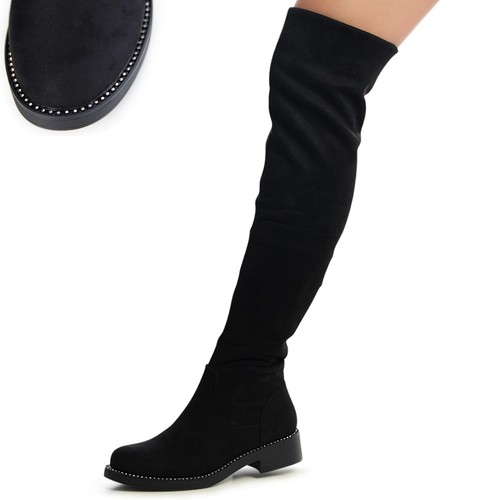 Damen velours overknee - damen, stiefel