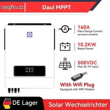 10.2KW 48V On/Off Grid Hybrid Wechselrichter MPPT 160A Laderegler Solar Inverter