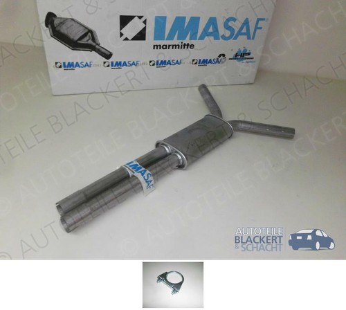 Imasaf auspuff mitteltopf - auspuff,