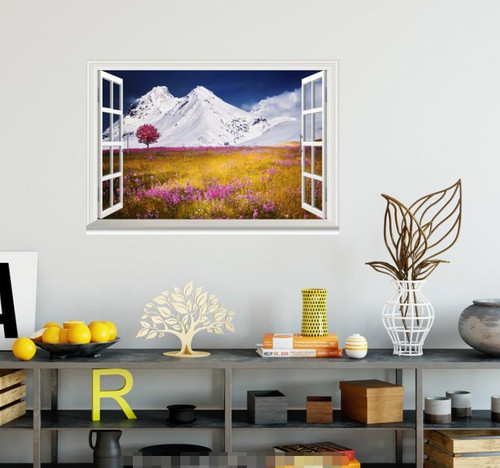 Berg blumen offen - 3d,