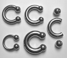 4 Stück Hufeisen Piercing