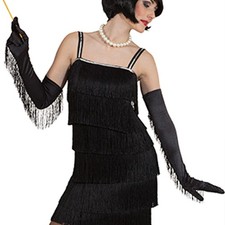 Flapper Girl Fransenhandschuhe