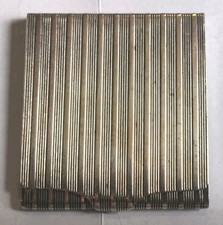 Alter Streichholzbriefhalter aus Kraftalpacca - 57x53 mm -