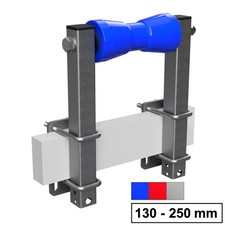 Polyurethan Kielrolle mit Stützen Sliprolle Bootstrailer Sliphilfe verzinkt