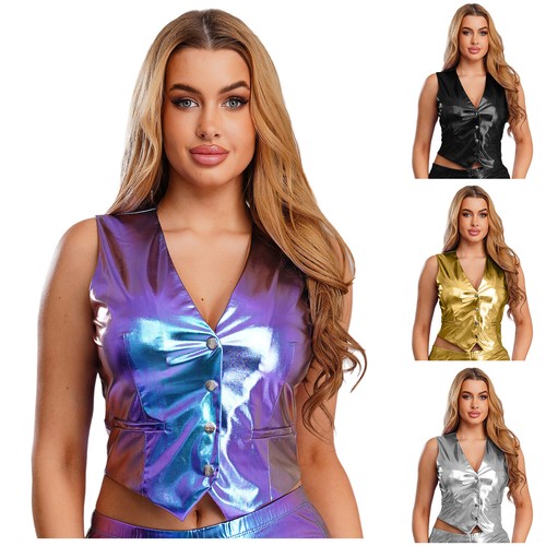 Damen metallic oberteile - damen,