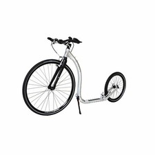 Kickbike Sport Max Alu silver 28" 20" Allround Tretroller 