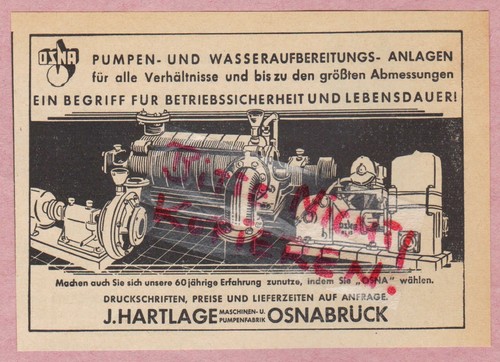 Osnabrück werbung 1950 j - werbung, 1950,