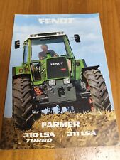 Fendt Farmer 310 311 LSA Turbo Prospekt NIEDERLÄ. Brochure traktor tractor 25