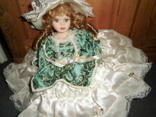 Deko Puppe rote Haare Puppe Langhaar Locken  Puppe 40 cm Tüll Barock Kissenpuppe