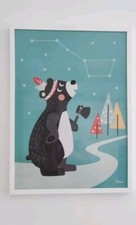 Bild Poster Kinderzimmer Bär Sterne 50 × 70 cm Der Große Wagen 