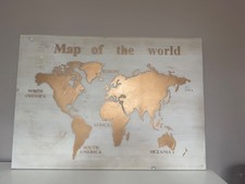 Map of the World Holzbild