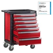 Werkstattwagen Werkzeugwagen Carlos Rollwagen mit 7 Schubladen Kantenschutz Leer
