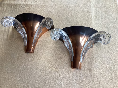 Art deco wandlampenpaar aus - art,