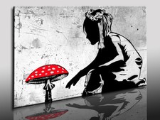 Leinwandbild banksy graffiti - leinwandbild,
