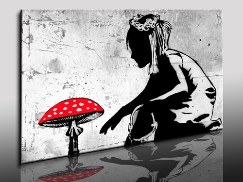 Leinwandbild banksy graffiti - banksy,