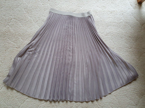 Faltenrock grau silber - h&m,