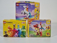 3x Lego Creator / Classic Set Einhorn 31140 Drache 31145 Kreative Monster 11017