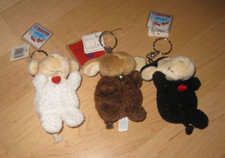 NICI 3 mal Schaf Schlüsselanhänger  Beanies ca.  9 cm lang unbenutzt