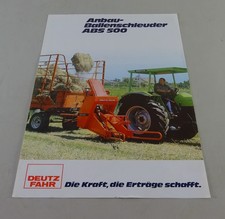 Prospektblatt Deutz-Fahr