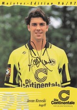 Jovan Kirovski - Autogrammkarte BVB Meister Edition 96/97