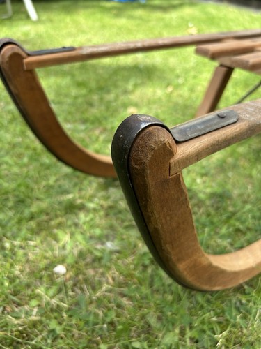 Davos vintage rodelschlitten - davos,