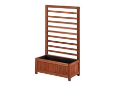 PARKSIDE® Pflanzkasten mit Rankgitter, umweltfreundliche Lasur, Braun - B-Ware