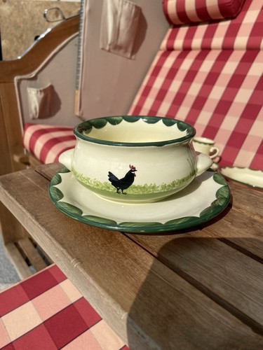 Suppentasse mit unterteller - suppentasse,