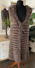 Kaninchen Pelz Weste Jacke Mantel Br. -53cm ECHTES FELL 40 42 / 3 OAKWOOD