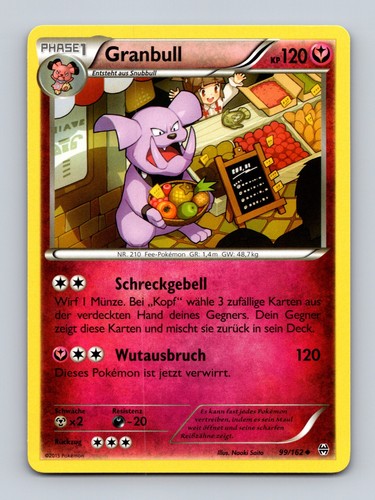 Tcg pokemon karte granbull bkt - karte,