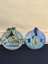 2x Keramik Wandplatten