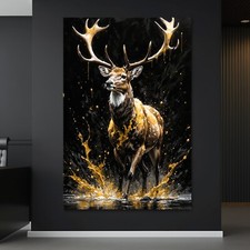 ✅ HIRSCH MIT HÖRERN TIER 