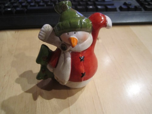 Winter keramik figur - keramik,